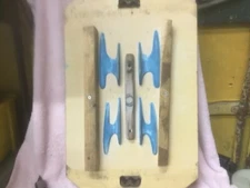 Vintage Industrial Foundry Wood Sand Cast Mold Pattern Form Streamline Cleats