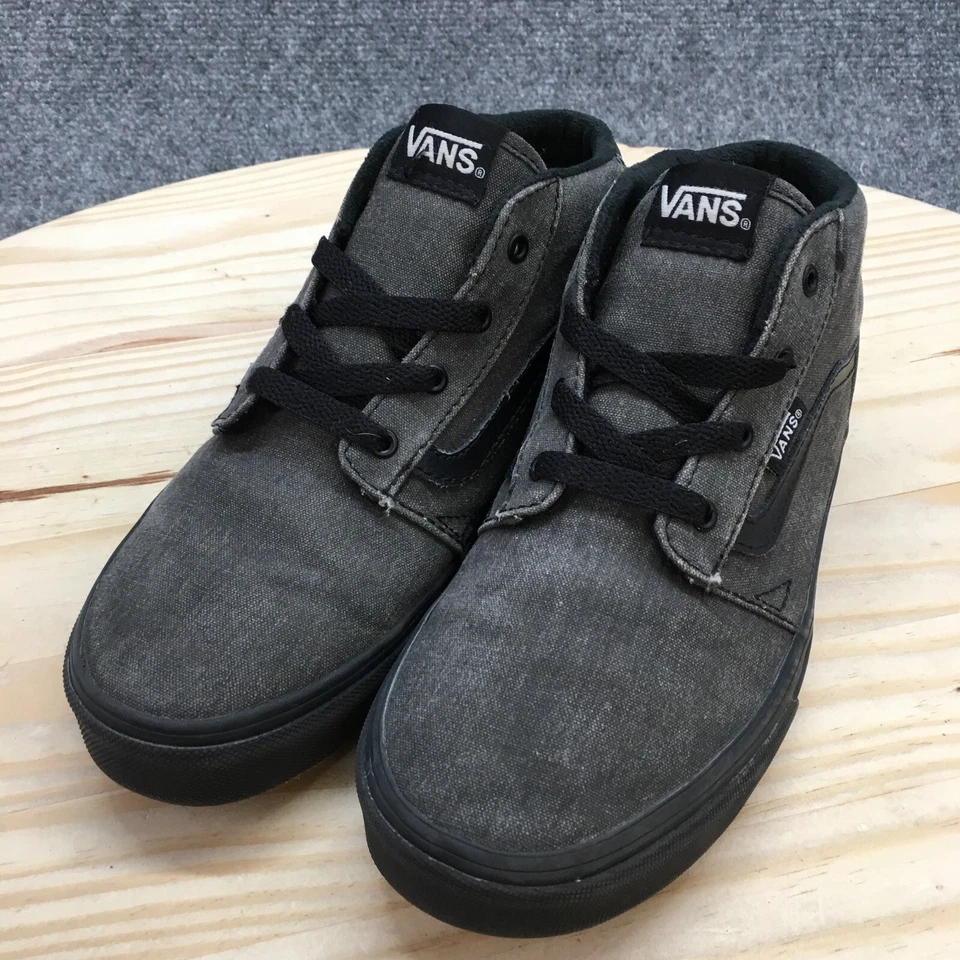 Tênis Vans Shoes Youth 4 Old Skool cinza lona com cadarço conforto médio 721356 - Imagem 3 de 4