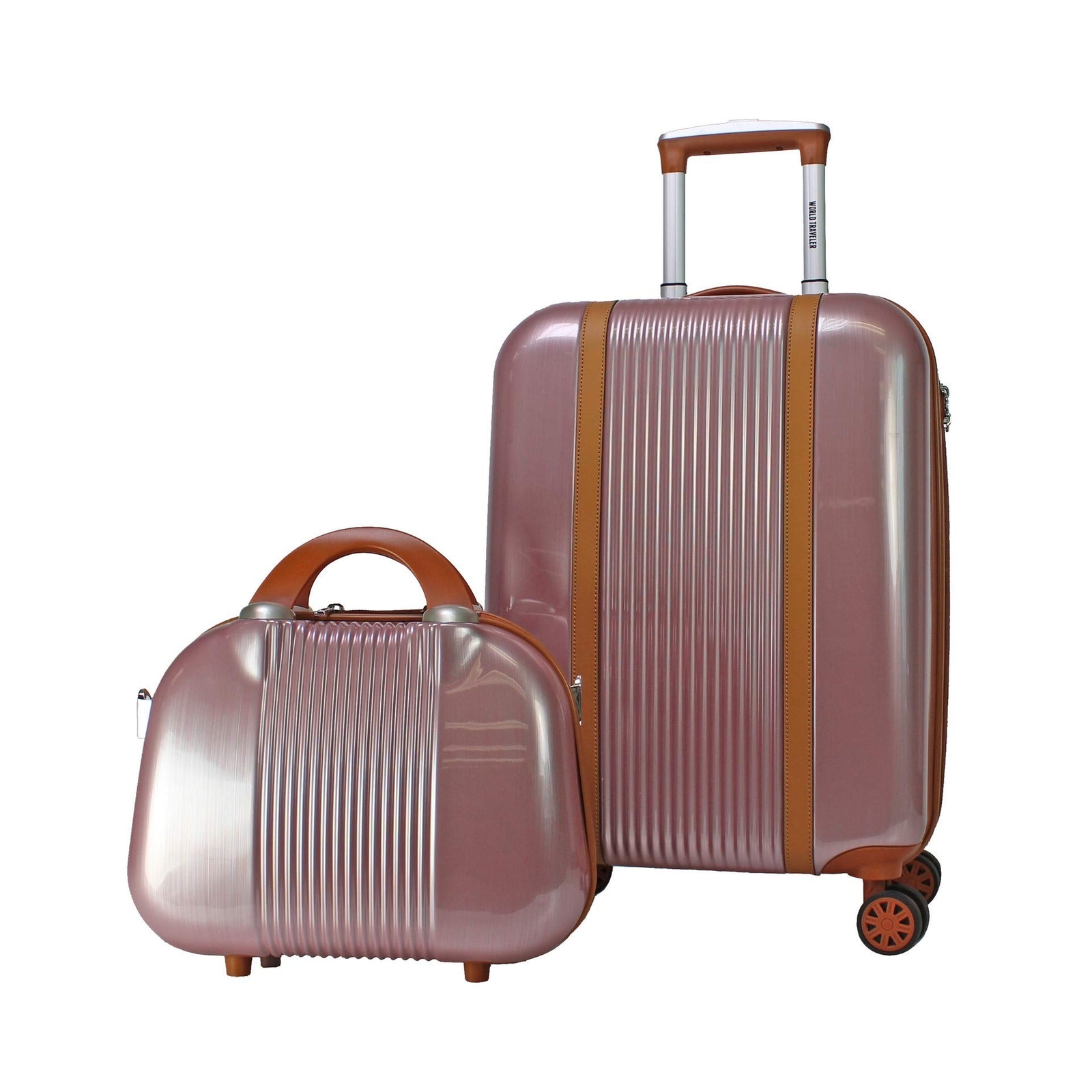 World Traveler Classique 2-Piece Carry-On Lightweight Hardside Polycarbonate ...