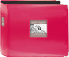 Pioneer T-12JF/C 12"X12" Jumbo Sewn Leatherette Metal Corner 3-Ring Binder Scrap