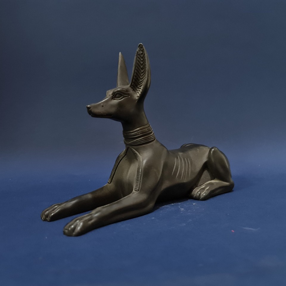 Ancient Egyptian Antiques Seated Statue Egyptian God ANUBIS Egyptian