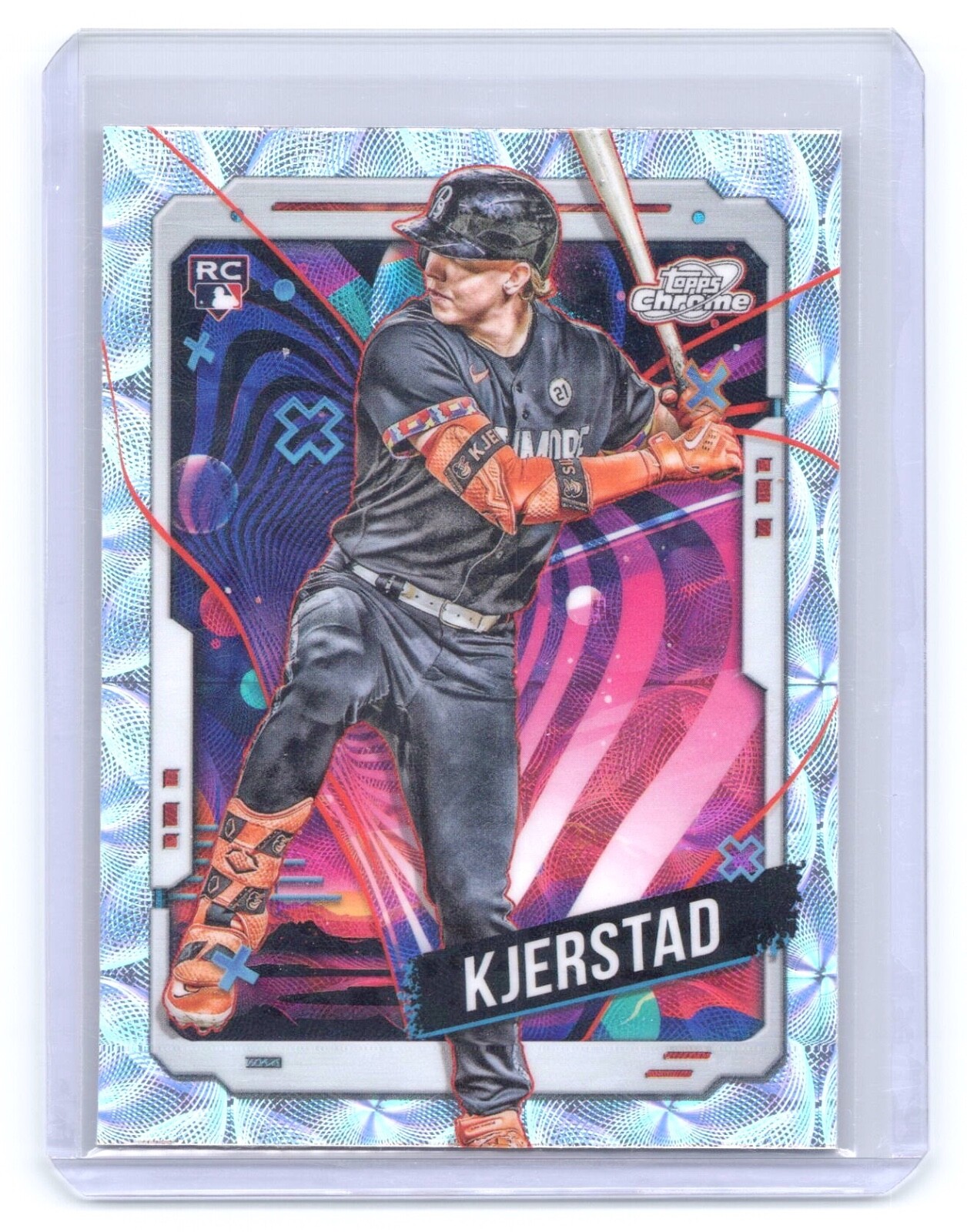 Heston Kjerstad 2024 Topps Cosmic Chrome Nucleus Refractor #177 Rookie RC
