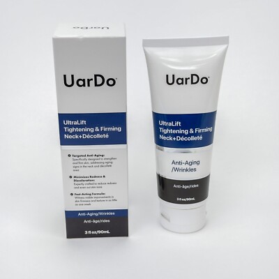 NEW Uardo UltraLift Tightening & Firming Neck+Décolleté 3 Fl Oz Cream Skincare