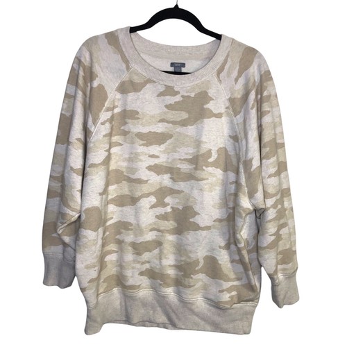 Aerie Tan Beige Camouflage Crewneck 