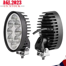 Universal 40W Oval Cap LED Work Light Headlight For Case IH John Deere Tractors