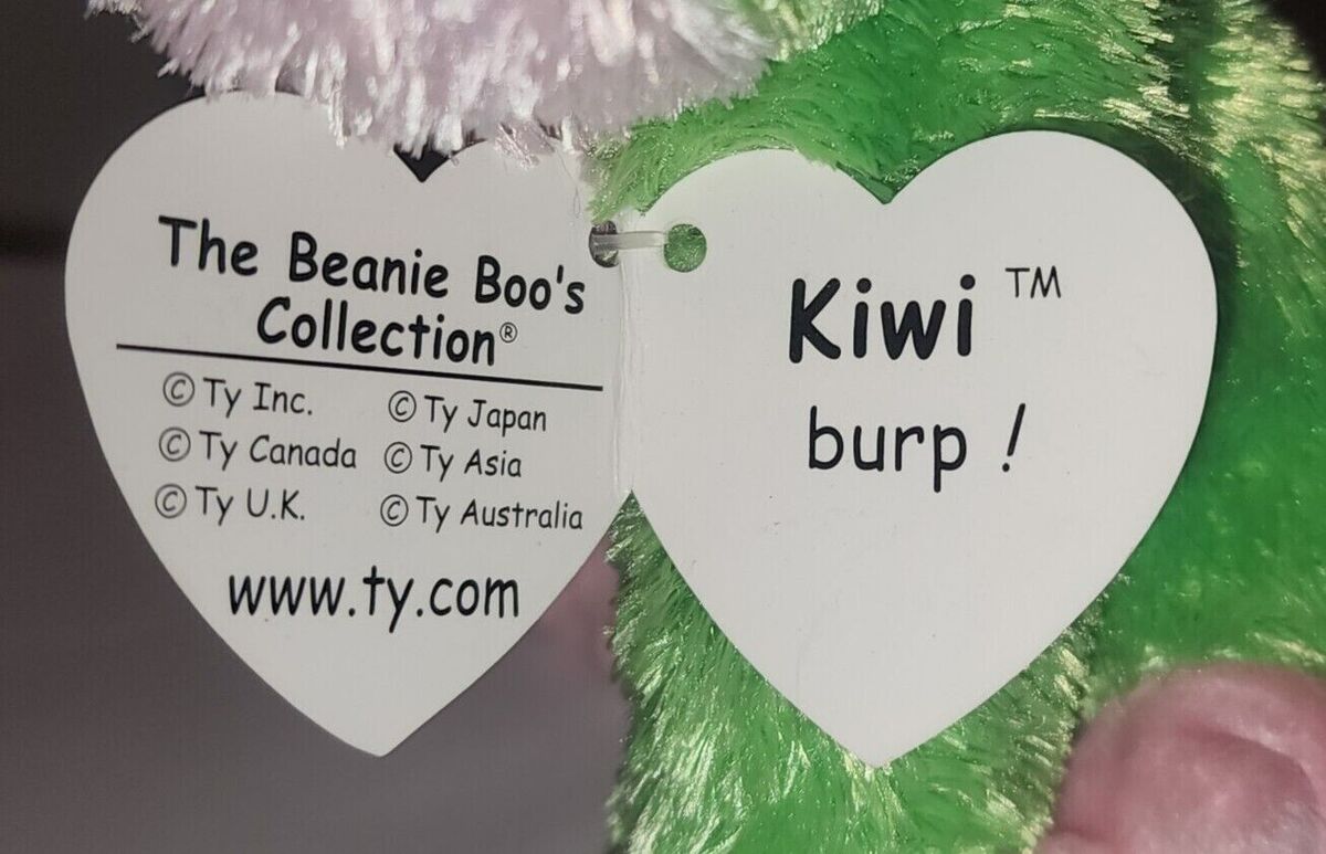 Ty Beanie Boos - KIWI the Frog (LOOPED TUSH TAG) 6 Ty Beanie Boos - KIWI the Frog (LOOPED TUSH TAG) 6