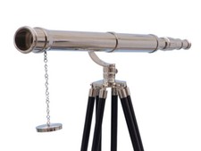 Floor Standing Chrome Galileo Telescope 65"