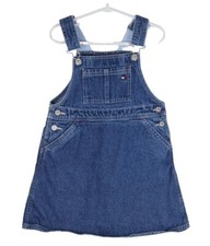 Vintage Tommy Hilfiger toddler girls jean Jumper dress size 5