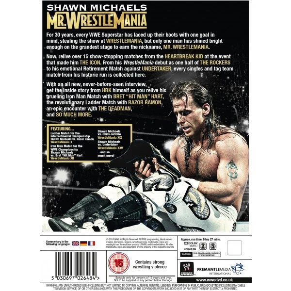 WWE: Shawn Michaels - Mr Wrestlemania [DVD] - Image 2 of 2