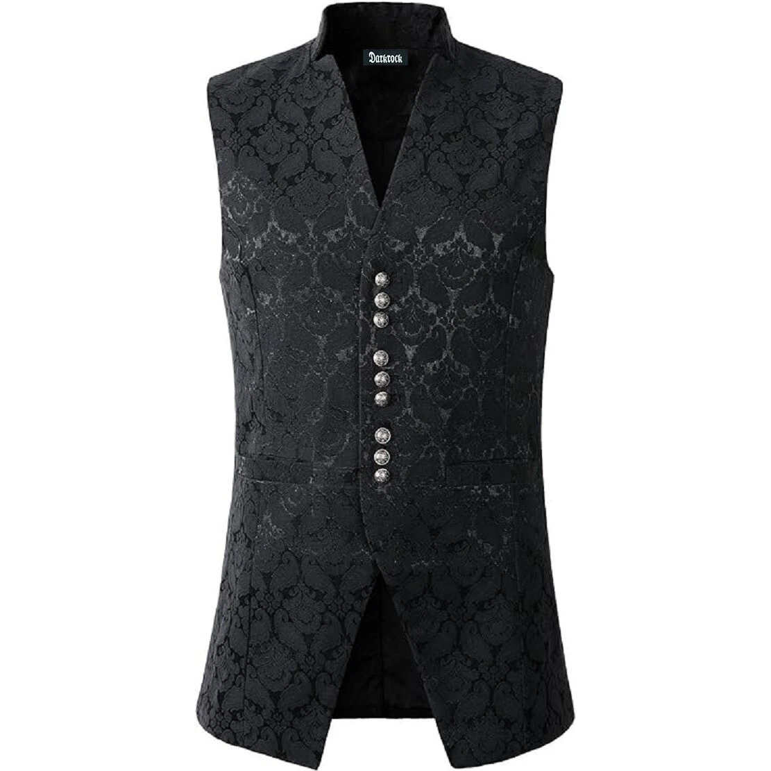 Prime Quality Handmade Black Mens Victorian Suit Vest Steampunk Gothic Waistcoat
