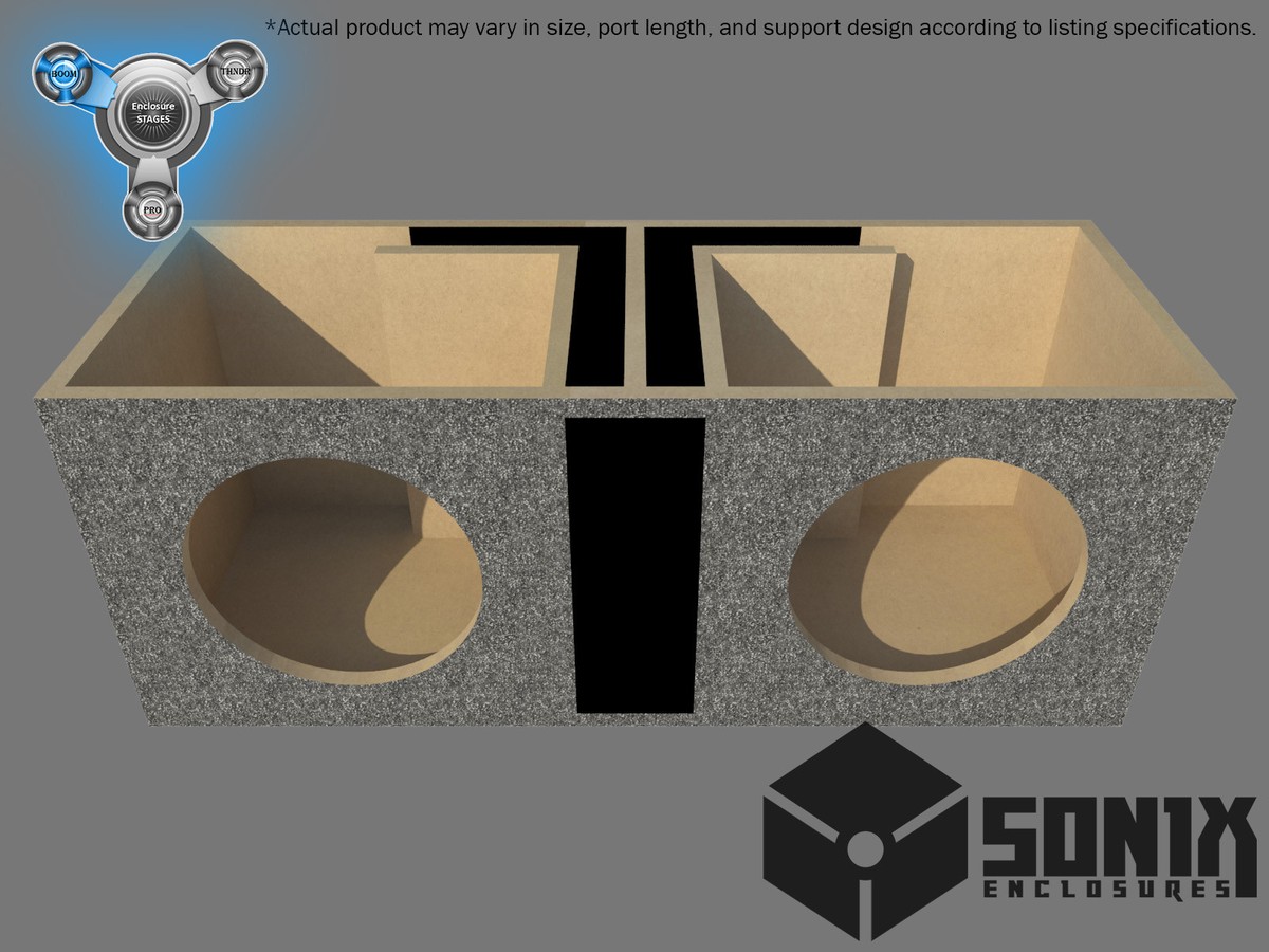STAGE DUAL PORTED SUBWOOFER MDF ENCLOSURE FOR SOUND QUBED SUB  BOX