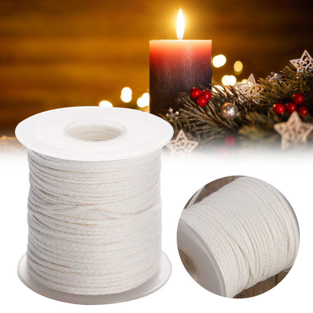 200Ft Candle Wicks Roll Natural Cotton Core Spool For Candle DIY Craft Making