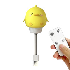 USB Bendable Chicken LED Night Light w/ Remote - New