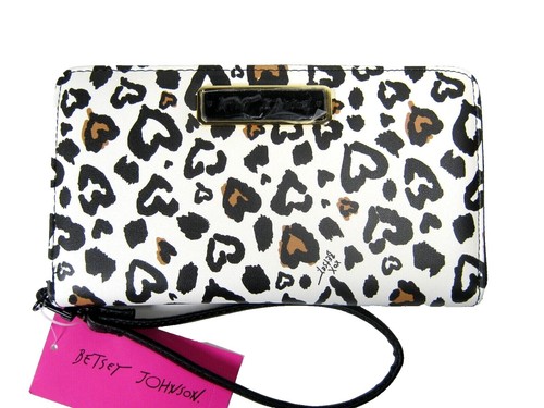 Betsey Johnson Knit Pom Hat Floral Wallet ID Card Case Bag  display picture 2