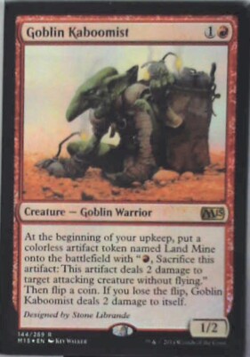 Goblin Kaboomist - Magic 2015 (M15): #144, Magic: The Gathering - Foil Nm R246