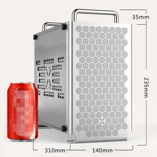 ZZAW B2 Mini ITX PC Case Aluminum Acrylic Side Panels SFX Computer Cooling Case - Picture 2 of 14