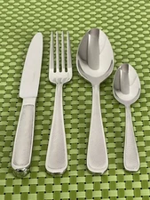 Christofle CONCORDE Stainless Diagonal Line Glossy NEW Flatware CHOICE B70N