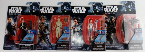 Lot De 4 Figurines Hasbro Star Wars Rogue One - Jedha Revolt, Jyn Erso, Saw Gerrera...