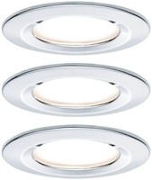 Paulmann Ebl Set Nova Coin Rund Starr Led 3X6,5W 2700K 230V Chrom/Alu