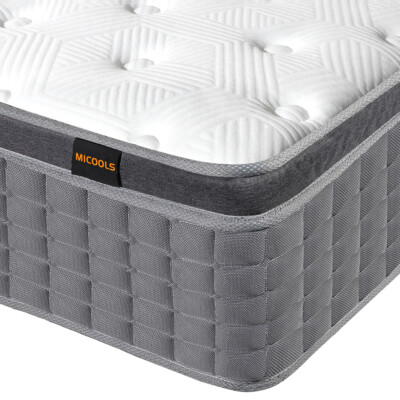 #ad 12quot; 14quot; Twin Full Queen King Size Mattress Hybrid Foam Pocket Coils Bed In a Box $338.29