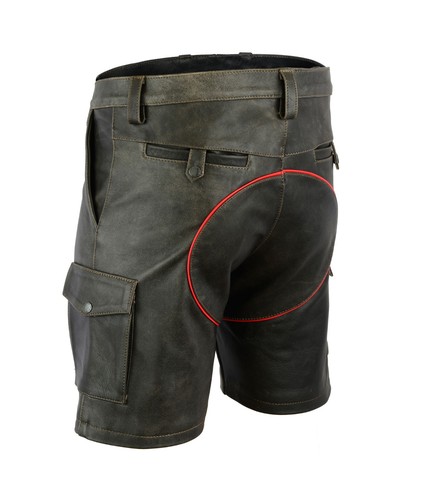 7525 AWANSTAR Antik Leder Shorts Carpenter Shorts Zimmermann shorts,Cargo Shorts - Bild 11 von 12
