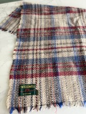 Vintage Tweedmill 100% Wool Knee Blanket Sofa Throw 110cm x 160cm
