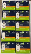 Leviton GFNT1-4W 15A Duplex Outlet  Pack of 10 FREE SHIPPING