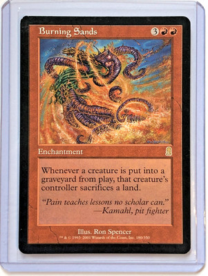 MTG Magic The Gathering ODY Odyssey #180 Burning Sands GD
