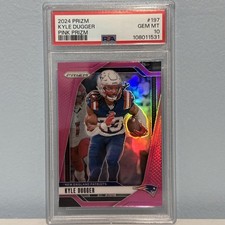 Patriots/Steelers 2024 Kyle Duggar Pink Prizm PSA 10 Pop 1!