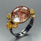 Handmade Natural Ghost Quartz Ring 925 Sterling Silver Size 7.5 /R469242