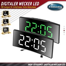 Digitaler LED Wecker mit Temperatur Uhr Schlu...