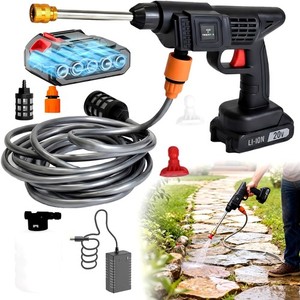 20V Wireless Handheld Cleaning Machine, High-Pressure Cleaning Water Gun,...