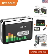 Cassette to MP3 Converter with Earphones - No PC Required for Easy Digitization