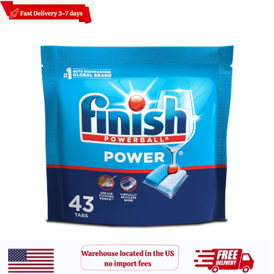 Finish Power Dishwasher Pods, Dish Detergent, Fresh Scent, 43ct
