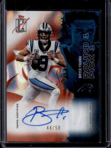 2025 Topps Class Bryce Young Veteran Chrome Auto Orange Lava Refractor #/50