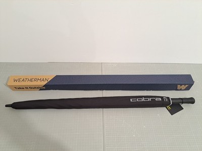 Cobra x Weatherman DarkSpeed Tour Golf Umbrella Black Puma 909745 01 New