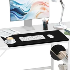 Oversized LEATHER Computer Mouse Pad, Large Desk Mat for Office, Desktop