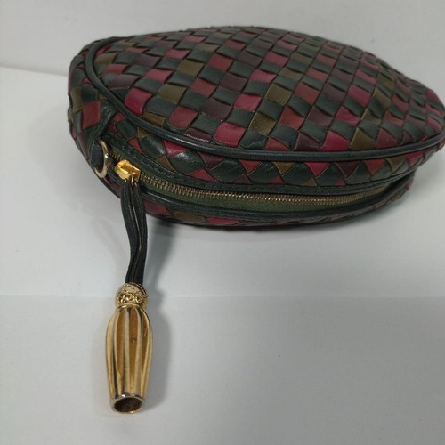 Bottega Veneta Intrecciato Pouch Paper Tag Vintage Multi color used - Picture 5 of 13