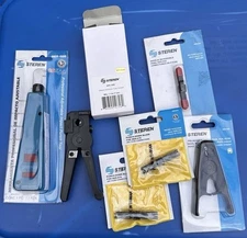 6pc Network Cable Tool Kit - Extra Blades Punch Down Tool Stripper  Steren