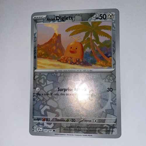 Pokémon TCG Alolan Diglett 122/191 Sv08: Surging Sparks Reverse - Picture 2 of 4