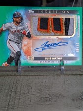 2024 Topps Inception - Inception Autographed Patch Luis Matos #APC-LM Green /99