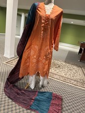 Pakistani Indian Designer SanaSafinaz 3pcs Shalwar Kameez Dresses Cotton Lawn XL