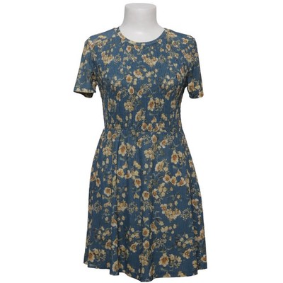 Pull & Bear, Kleid, Größe: S, Blau/Gelb/Mehrfarbig, Elasthan/Polyester #Swm