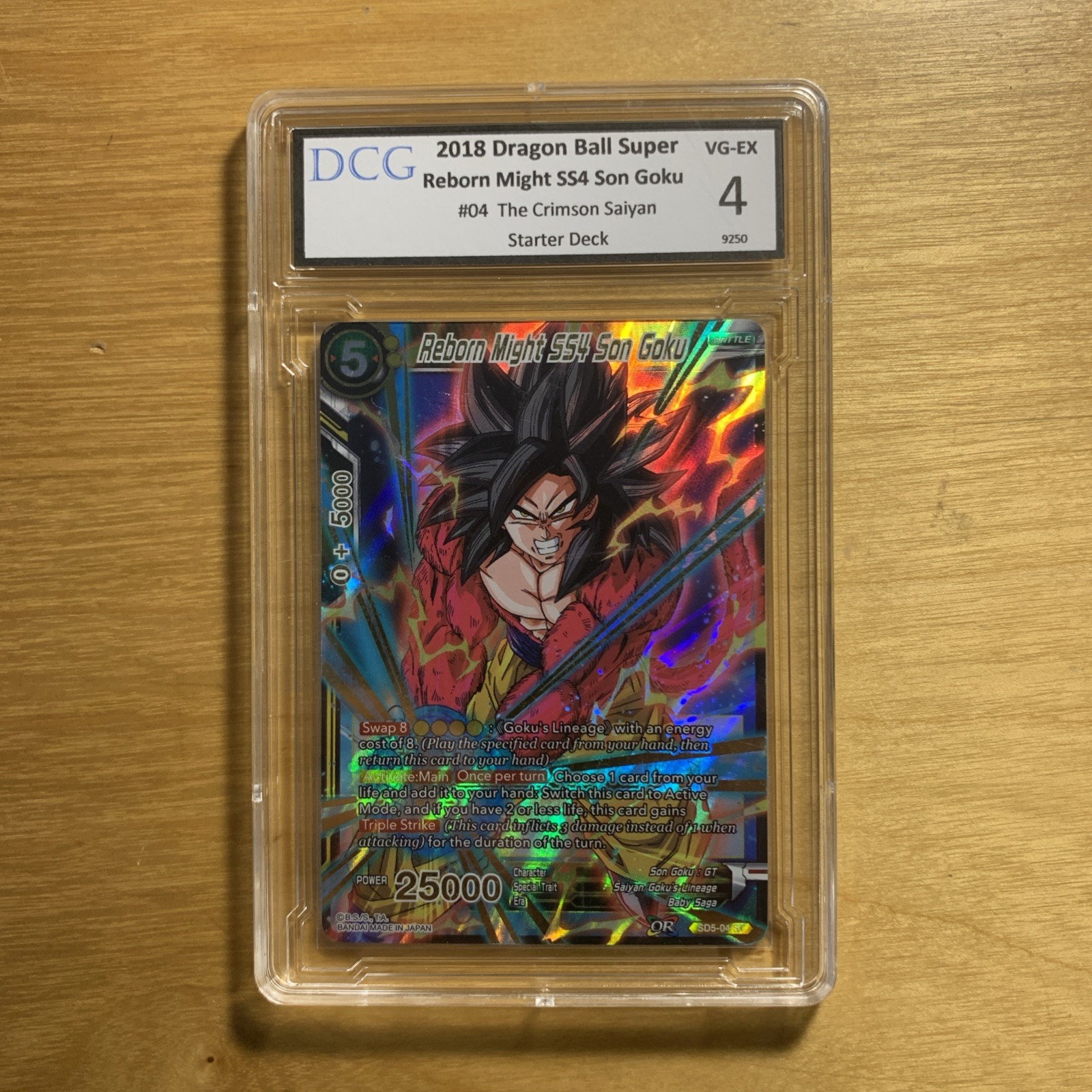 2018 Dragon Ball Super Reborn Might SS4 Son Goku SD5-04ST FOIL DCG 4 VG-EX #9250