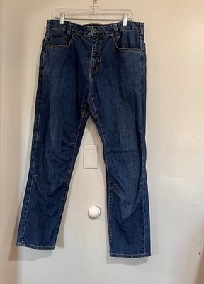 Vertx Defiance Jeans Mens 38x32 Blue Denim Reinforced Knee Stretch Rugged