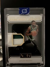 Panini Noir 2020-21 Game Night Jerseys Jaylen Brown Boston Celtics #GNJ-BRW /5 