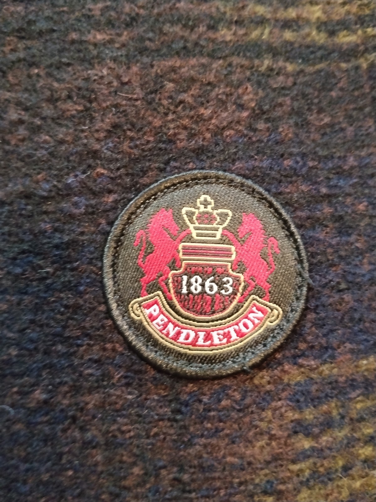 pendleton wool blend Topper Coat Large Olive Gree… - image 2