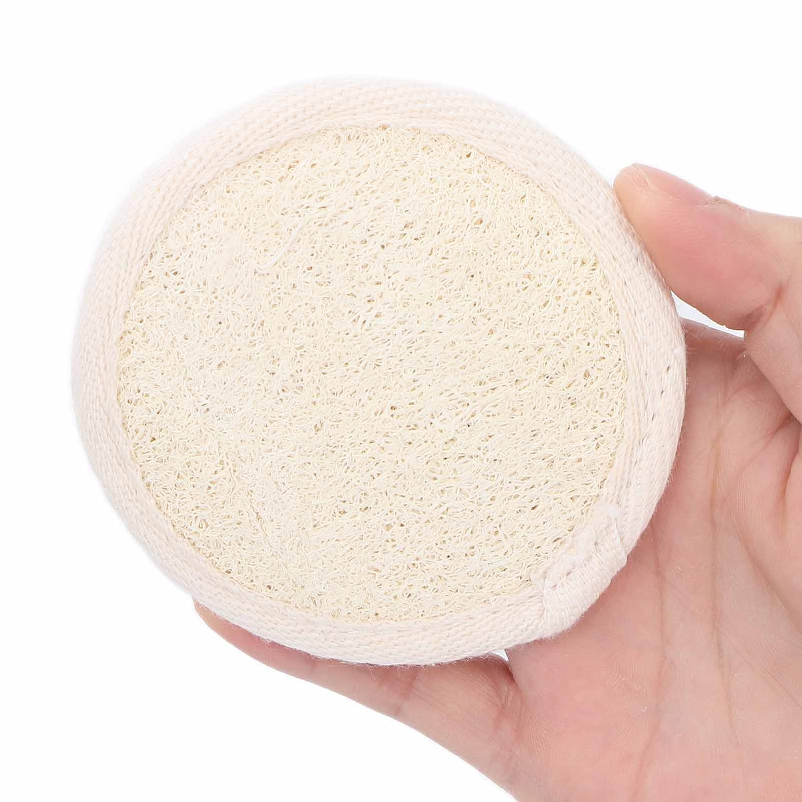 Exfoliating Loofah Pad Facial Body Scrubber Men Women Shower Bath Loofa Spon TJS