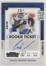 2021 Panini Contenders Rookie Ticket Variation Carlos Basham Jr Boogie Auto 1u6