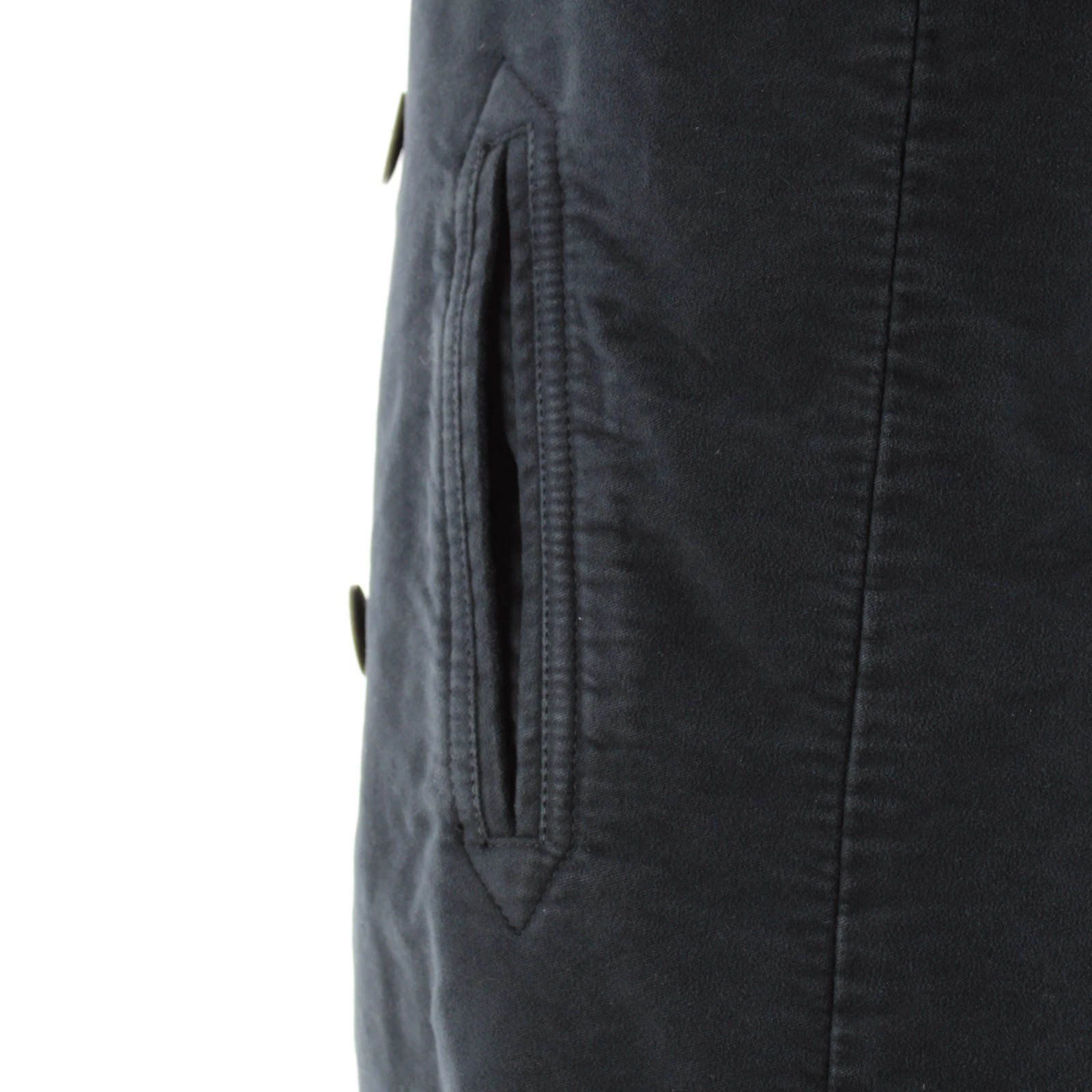 Camplin NWT 100% Cotton Pea Coat w/ Removable Lining Size 52 (L US) In Blue - product detail image 5